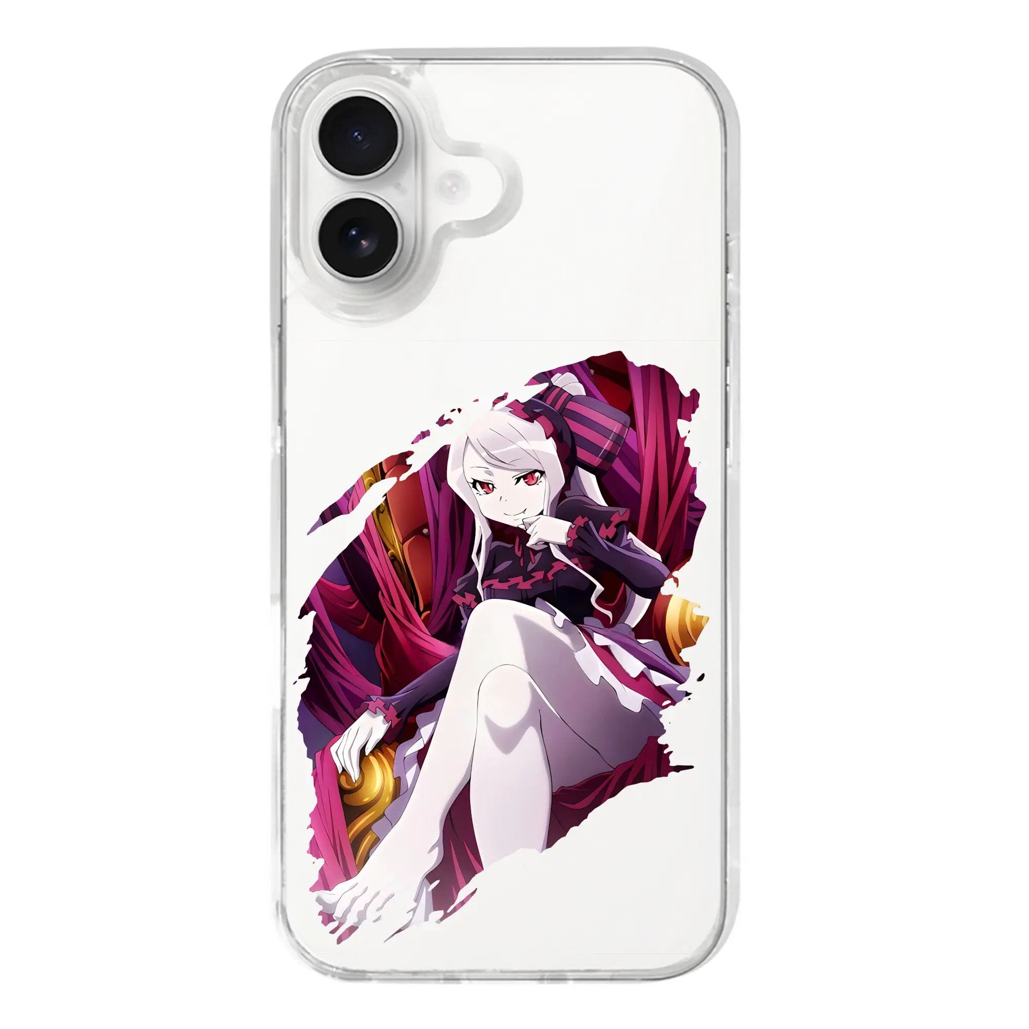 オーバーロード グッズ シャルティア・ブラッドフォールン - iPhone 17シリーズ 透明スマホケース – 薄型・耐衝撃・精密フィット保護カバー